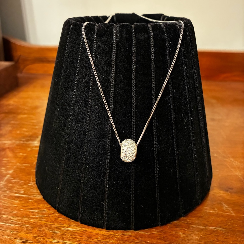 Dainty Silver Necklace with Minimalist Pendant Luxury Timeless Polished